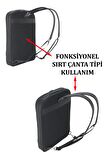 Case Club 15,6" -16" inç Laptap Evrak Çantası Sırt Çanta Kullanım Özellikli Organize İç Bölme