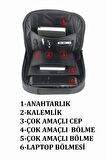 Case Club 15,6" -16" inç Laptap Evrak Çantası Sırt Çanta Kullanım Özellikli Organize İç Bölme