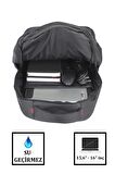 Case Club Erkek Sırt Çantası 15,6" 16" inç Laptop Bölmeli Yandan Cepli Geniş İç Hacim Su Geçirmez Kumaş