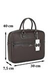 Case Club Evrak Çanta 15,6'' inç Laptop Bölmeli Omuz Askılı Su Geçirmez Dış Yüzey Unisex