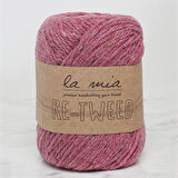 La Mia Re-Tweed Gül Kurusu Melanj El Örgü İpi - L140 - 34417