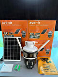 Avenir Solar Panelli 4G Simkartlı 3 Lensli 4MP Full Color Gece Görüşlü Kamera