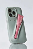 iPhone 14 Pro Max Uyumlu “ Cam Hediye “ Rhode Summer Premium Silikon Lip Case Telefon Kılıfı + Ruj