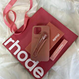 iPhone 16 Pro Max Uyumlu “ Cam Hediye “ Rhode Summer Premium Silikon Lip Case Telefon Kılıfı + Ruj