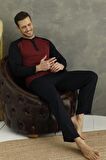 Kly Midi Yaka Erkek Pijama Takım 