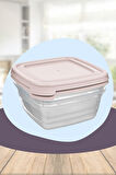 2'li Set Kare Saklama Kabı 2500ml Kapaklı Cook&Keep