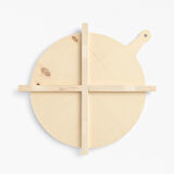 40 Cm Çap - Ekmek Mantı Yufka Bazlama Hamuru Açma Tahtası