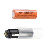 POWERDEX 15W Led 'li Yağmur Suyu Geçirmez Şarjlı ve Pilli El Feneri PD-6692