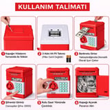 Mini ATM Tasarımlı Şifreli Para Kasası – Otomatik Para Yutan Eğlenceli Çocuk Kumbarası