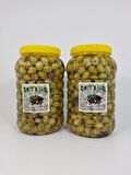 Mudanya Cinsi Yeşil Dilme Tatlanmış Zeytin 2'li Paket 3 Kg+3 Kg