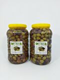 Manzalina Cinsi Dilme Tatlanmış Zeytin 2'li Paket 3 Kg+3 Kg