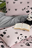Nevresim Takımı Pudra Panda