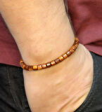 Doğal Kuka Ağacı Erkek Asansörlü Ayarlanabilir 33'lük Tesbih Bileklik eub121