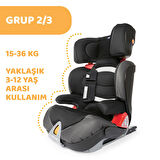 Chicco Oasys 2-3 Fixplus Evo Oto Koltuğu 15-36 Kg JetBlack