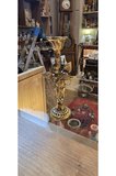 Vintage Pirinç Melek Figürlü Şamdan