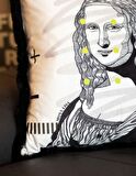 Adawall Mona Lisa Dekoratif Yastık