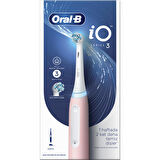 Oral-B iO 3 Pembe Elektrikli Diş Fırçası, 1 Diş Fırçası Başlığı, Braun Tasarımı
