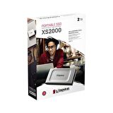 Kingston XS2000 2TB Mini USB 3.2 Gen 2.2 Type C Gri Taşınabilir SSD