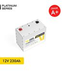 12V 230Ah LiFePO4 Platinum Series Bluetooth'lu Lityum Demir Fosfat Akü