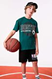 DeFacto Erkek Çocuk NBA Boston Celtics Bisiklet Yaka Kısa Kollu Tişört C0389A824SMGN1116