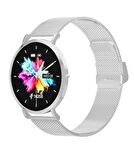 Fro LW43 Silver Kasa 43 mm Silver Çelik Hasır Kordon Akıllı Saat
