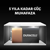 Duracell 9V Alkalin Pil (6LR61 / MN1604)
