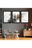 Dolunay Manzara 100 X 50 Cm Saatli Kanvas Tablo