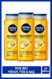 NIVEA MEN Erkek Deep Dimension Duş Jeli 500ml, Tıraş Jeli 200ml, Sprey Deodorant 150ml, Ter Koruması