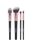 Flormar 4'lü Makyaj Fırçası Seti (Allık-Fondöten-Far-Crease) - Makeup Brush Set - 012 - 8690604597772