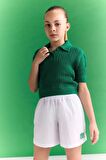 DeFacto Kız Çocuk Crop Polo Yaka Triko Kazak C5369A824SMGN319