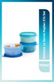 Gıda Saklama ve Servis Kapları 3'lü Set 250 ml