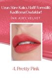 Uzun Süre Kalıcı ve Hafif Formüllü, Kadife Bitişli Tint Peripera Ink Airy Velvet (4 Pretty Pink)
