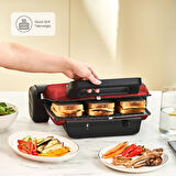 Karaca Crust Grill Toast Izgara ve Tost Makinesi 6 Dilim Kırmızı