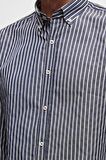 Ds Damat Slim Fit Lacivert Çizgili Gömlek 6HC02ORT10265 6HC02ORT10265