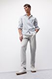 DeFacto Jogger Pantolon Basic Düz Beli Bağcıklı Cepli Düz Paça C6022AX25SPGR368