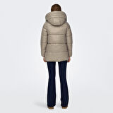 Only Açık Kahve Kadın Mont ONLNEWSCARLETT HOOD PUFFER CC OTW