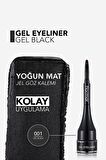 Flormar Özel Fırça Başlıklı Yoğun Pigmentli Mat Jel Eyeliner-gel Eyeliner-001 Gel Black-8690604591879