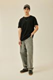 DeFacto Comfort Regular Fit Rahat Kalıp Bisiklet Yaka Baskılı Kısa Kollu Ağır Kumaş Tişört B4221AX24SPBK81