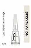 Flormar Sedefli Parlak Oje (Beyaz) - Pearly Nail Enamel - PL201 Luxury White - 8682536035422