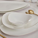 Karaca Fine Pearl Tristan 62 Parça 12 Kişilik Yemek Takımı Gold