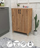 Bofigo 4 Raflı Çok Amaçlı Dolap Çok Amaçlı Mutfak Dolabı Banyo Dolabı Ceren Çam