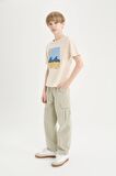 Erkek Çocuk Loose Fit Standart Paça Gofre Dokulu Pantolon