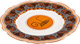 Karaca X Arslantepe Dalgalı Hitit Arslanı Porselen Pasta Tabağı 20 Cm