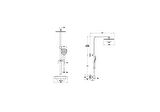 Artema AquaHeat Bliss S 230 A47202 Termostatik Duş Sistemi, Krom