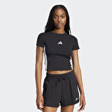 adidas W 3S SJ BABY T Siyah Kadın Sporcu Tişört JC8325