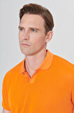 Regular Fit Rahat Kesim Polo Yaka Baskılı Tişört