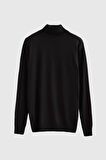 Ds Damat Regular Fit Siyah Pamuk Karışımlı Balıkçı Yaka Triko Kazak 5HF06ORT12007 5HF06ORT12007
