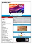 Awox B244300 Full HD 43" 109 Ekran Uydu Alıcılı Smart LED TV