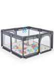 Original Playard Güvenli Bebek Ve Çocuk Oyun Alanı Oyun Parkı 125x125 Oyun Matı Ve Topları