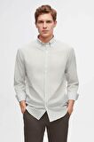 Ds Damat Slim Fit Yeşil Çizgili Gömlek 6HC02ORT10265